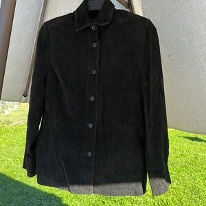 Marcona Suede Leather Black Vintage Jacket Size 8